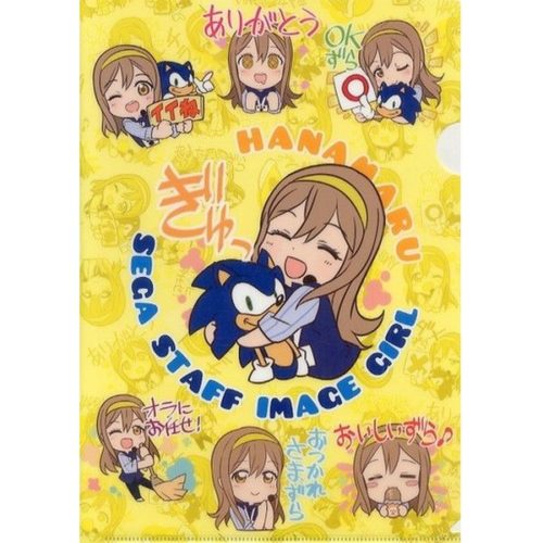 Love Live! Sunshine!! Sega 2-daime!! Sega Staff Image Girl Hanamaru-chan Shunin Kinen!! Campaign – Hanamaru & Sonic (LINE ver.) 1